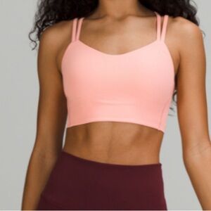 Like new Lululemon LIKE A CLOUD RIBBED LONGLINE BRA LIGHT SUPPORT, B/C CUP
Sz 8